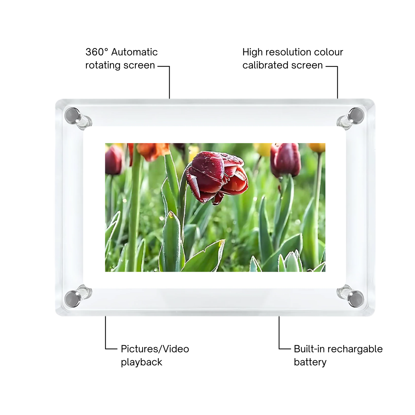 heymemo™ Acrylic Video Frame